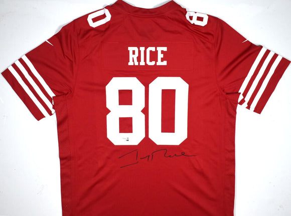 Jerry Rice Autographed San Francisco 49ers Nike Game Jersey - Fanatics *Black Image 1