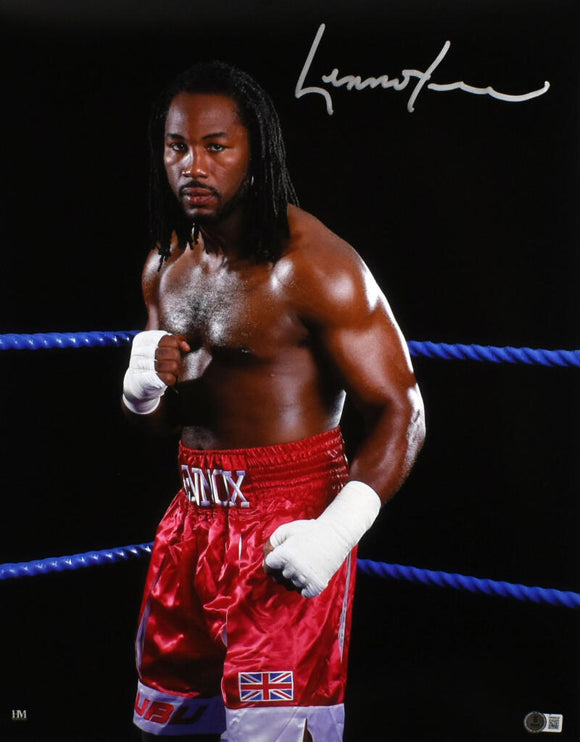 Lennox Lewis Autographed 16x20 Close Up Photo- Beckett W Hologram *Silver Image 1