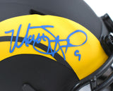 Matthew Stafford Puka Nacua Autographed Los Angeles Rams Eclipse Speed Mini Helmet- BAS Fanatics *Blue Image 3