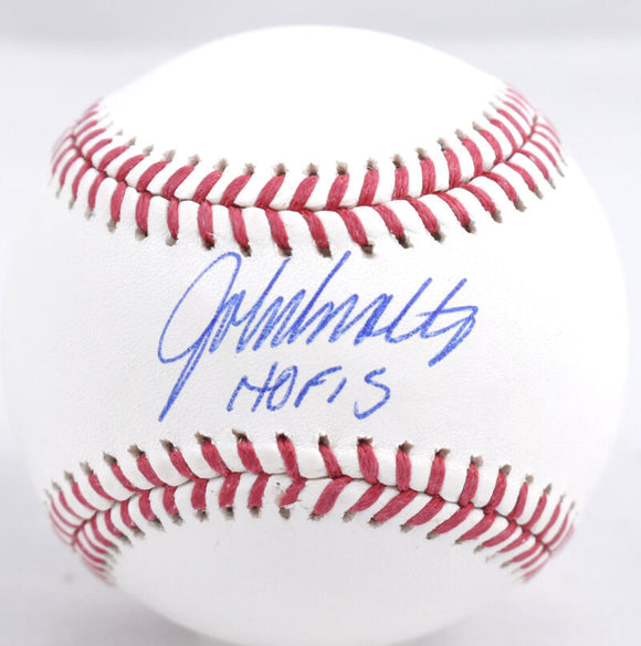 John Smoltz Autographed Rawlings OML Baseball With HOF- Beckett W Hologram *Blue Image 1