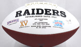 Maxx Crosby Autographed Las Vegas Raiders Logo Football - Fanatics *Black Image 3