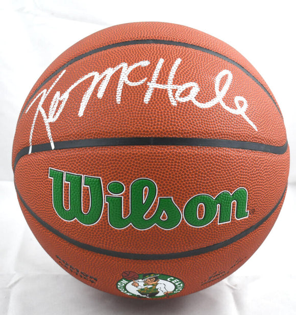 Kevin McHale Autographed Official NBA Logo Wilson Basketball - Beckett W Hologram *Silver Image 1