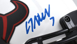 C.J. Stroud Autographed Houston Texans Lunar Speed Mini Helmet - Fanatics *Blue Image 2