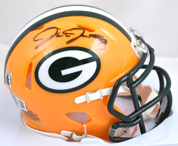 Josh Jacobs Autographed Green Bay Packers Speed Mini Helmet-Beckett W Hologram *Black Image 1