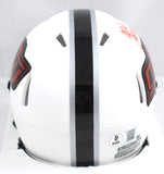 Ollie Gordon II Autographed Oklahoma State White Speed Mini Helmet-Beckett W Hologram *Orange Image 3