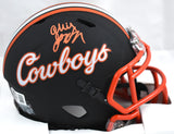 Ollie Gordon II Autographed Oklahoma State Black Speed Mini Helmet-Beckett W Hologram *Orange Image 1