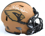 Kurt Warner Autographed Arizona Cardinals Salute to Service II Speed Mini Helmet-Beckett W Hologram *White Image 1