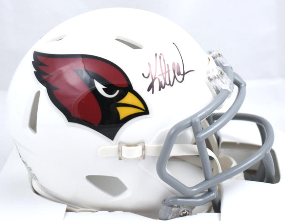 Kurt Warner Autographed Arizona Cardinals Speed Mini Helmet - Beckett W Hologram*Black *thin Image 1