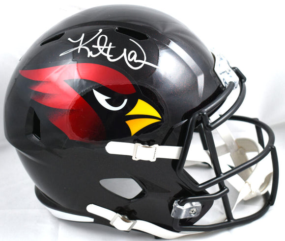 Kurt Warner Autographed Arizona Cardinals F/S ALTERNATE Speed Helmet-Beckett W Hologram *White Image 1