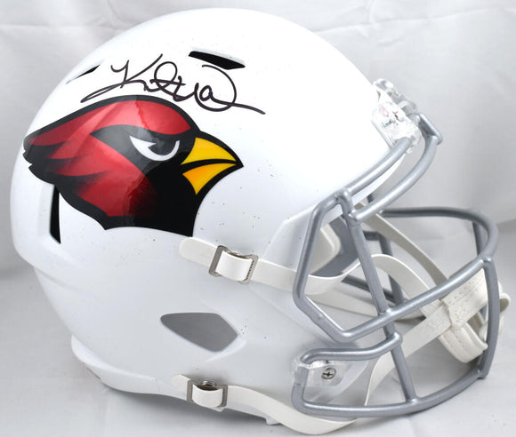 Kurt Warner Autographed Arizona Cardinals F/S 2023 Speed Helmet-Beckett W Hologram *Black Image 1