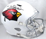 Kurt Warner Autographed Arizona Cardinals F/S 2023 Speed Helmet-Beckett W Hologram *Black Image 1