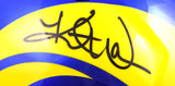 Kurt Warner Autographed Rams F/S Current Speed Helmet-Beckett W Hologram *Black Image 2