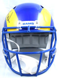 Kurt Warner Autographed Rams F/S Current Speed Helmet-Beckett W Hologram *Black Image 3