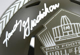 Randy Gradishar Autographed Denver Broncos Salute to Service Speed Mini Helmet w/HOF - Beckett W Hologram *White Image 2