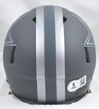 DaRon Bland Autographed Dallas Cowboys Slate Speed Mini Helmet- Beckett W Hologram *White Image 3