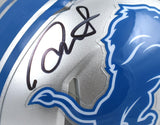 David Montgomery Autographed Detroit Lions Speed Mini Helmet-Beckett W Hologram *Black Image 2