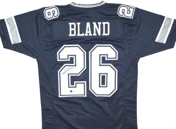 DaRon Bland Autographed Blue Pro Style Jersey-Beckett W Hologram *Black Image 1