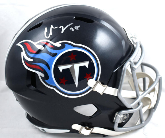 Chris Johnson Autographed Tennessee Titans F/S Speed Helmet - Beckett W Hologram *Silver Image 1