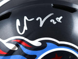 Chris Johnson Autographed Tennessee Titans F/S Speed Helmet - Beckett W Hologram *Silver Image 2