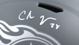 Chris Johnson Autographed Tennessee Titans F/S Slate Speed Helmet - Beckett W Hologram *White Image 2