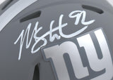 Michael Strahan Autographed New York Giants Slate Speed Mini Helmet - Beckett W Hologram *White Image 2