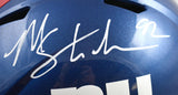 Michael Strahan Autographed New York Giants F/S Speed Helmet-Beckett W Hologram *White Image 2