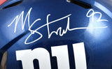Michael Strahan Autographed New York Giants F/S Speed Authentic Helmet-Beckett W Hologram *White Image 2