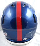 Michael Strahan Autographed New York Giants F/S Speed Authentic Helmet-Beckett W Hologram *White Image 4