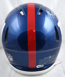 Michael Strahan Autographed New York Giants F/S Speed Authentic Helmet-Beckett W Hologram *White Image 4