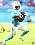 Tyreek Hill Autographed Miami Dolphins 16x20 Teal Jersey Photo- Beckett W Hologram *Black Image 1