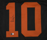 Vince Young Autographed College Black Style Jersey - Beckett W Hologram *Black Image 2
