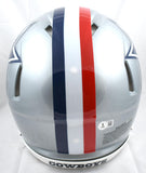 Roger Staubach Autographed Dallas Cowboys F/S 1976 Speed Authentic Helmet w/HOF - Beckett W Hologram *Black  Image 4