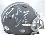 Roger Staubach Autographed Dallas Cowboys Slate Speed Mini Helmet-Beckett W Hologram *White Image 1