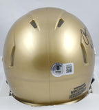 Roger Staubach Signed Navy Midshipmen Speed Mini Helmet w/ Heisman-Beckett W Hologram *Black Image 3