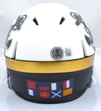 Roger Staubach Autographed Navy Midshipmen Speed Mini Helmet - Beckett W Hologram *Black Image 3