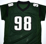 Jalen Carter Autographed Green Pro Style Jersey- Beckett W Hologram *Black