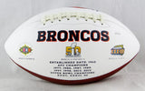 Champ Bailey Autographed Denver Broncos Logo Football w/ HOF- JSA Witnessed Auth