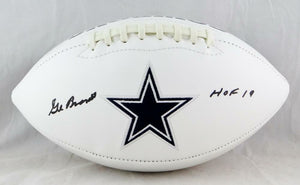 Gil Brandt Autographed Dallas Cowboys Logo Football w/ HOF - Beckett W *Black