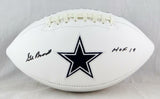 Gil Brandt Autographed Dallas Cowboys Logo Football w/ HOF - Beckett W *Black