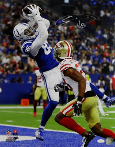 Eric Ebron Autographed Indianapolis Colts 16x20 Catching TD PF Photo- JSA W Auth