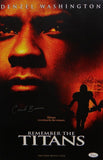 Herman Coach Boone Autographed 11x17 Remember The Titans Movie Poster- JSA W Aut