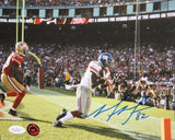 Mario Manningham Autographed 8x10 TD Catch Photo- JSA Authenticated