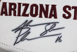 Jake Plummer Signed Arizona State Logo Football - Beckett Authenticated *Black