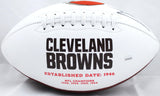 Jarvis Landry Autographed Cleveland Browns Logo Football- JSA W Auth *Left