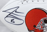 Jarvis Landry Autographed Cleveland Browns Logo Football- JSA W Auth *Left