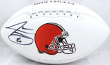 Jarvis Landry Autographed Cleveland Browns Logo Football- JSA W Auth *Left