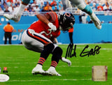 Mike Gesicki Signed Miami Dolphins 8x10 Hurdling Vs. Bears PF Photo- JSA W Auth