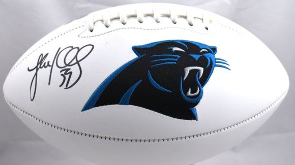 Luke Kuechly Autographed Carolina Panthers Logo Football- Beckett W Holo *Black