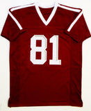 Jace Sternberger Autographed Maroon College Style Jersey- JSA Witnessed Auth *8