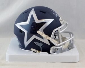 Dak Prescott Autographed Dallas Cowboys AMP Speed Mini Helmet- Beckett Auth *W